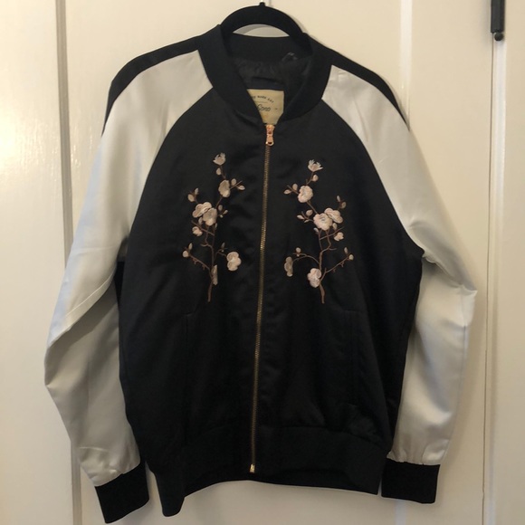 Cherry Blossom Bomber Jacket - Picture 2 of 4
